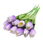 Kunst Boeket - Tulpen Zijden Bloemen Tulp Luxe Boeketten, Verzenden