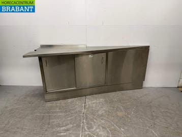 RVS Werkkast met 2 schuifdeuren 222 x 70 x 91 cm Horeca, Ophalen of Verzenden, Nieuw in verpakking