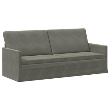 vidaXL 3-zits sofa Lichtgrijs 190 x 81 x 82 cm Corduroy stof, Verzenden