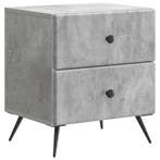 vidaXL Nachtkastje Betongrijs 43 x 34,5 x 47,5 cm Bewerkt, Verzenden, Nieuw