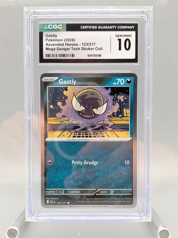 Pokémon Graded card - Gastly - Mega Gengar Tech Sticker