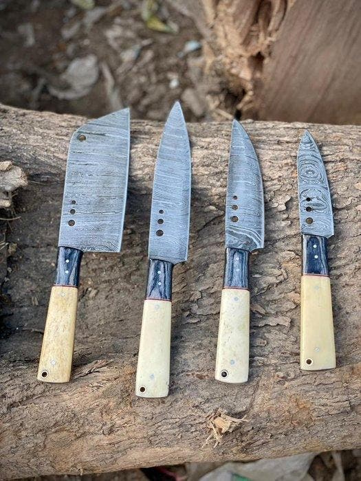 Keukenmes - Cleaver - Staal, Hout, Been - Verenigd, Antiquités & Art, Antiquités | Ustensiles de cuisine