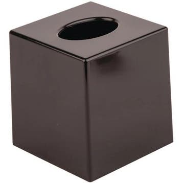 Tissuebox | Kunststof | Zwart | Vierkant | 120x120x132(h)mm, Verzenden, Nieuw in verpakking
