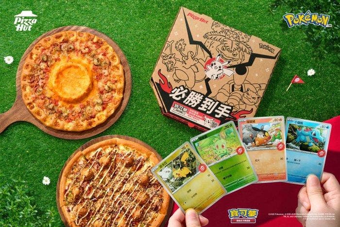 Pokémon - 5 Booster pack - Pizza X Pokemon - Taiwan, Hobby en Vrije tijd, Verzamelkaartspellen | Pokémon