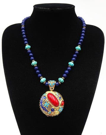 Lapis lazuli - Howliet turquoise - boeddhistische