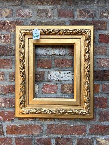 Lijst - 243. Antieke goud vergulde schilderijlijst, 1850,