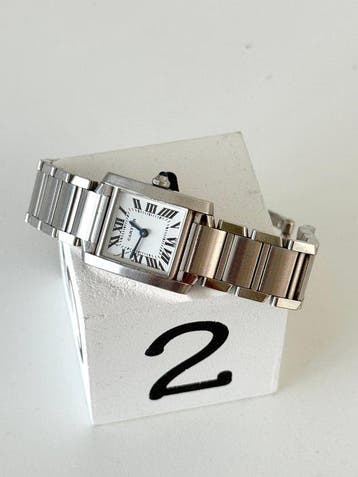 Cartier - Tank Française - 2384 - Femme - 2000-2010, Handtassen en Accessoires, Nieuw