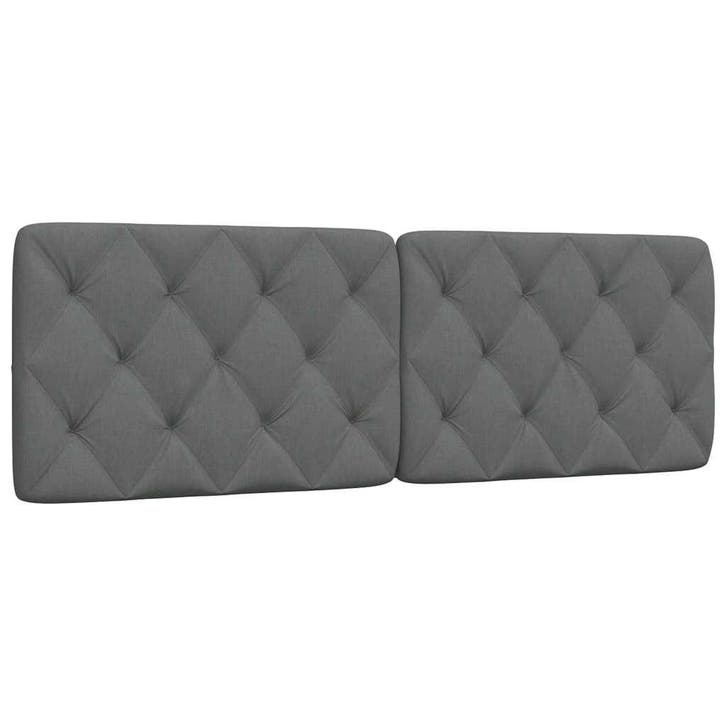 vidaXL Hoofdbordkussen 160 cm stof donkergrijs, Maison & Meubles, Chambre à coucher | Lits, Envoi