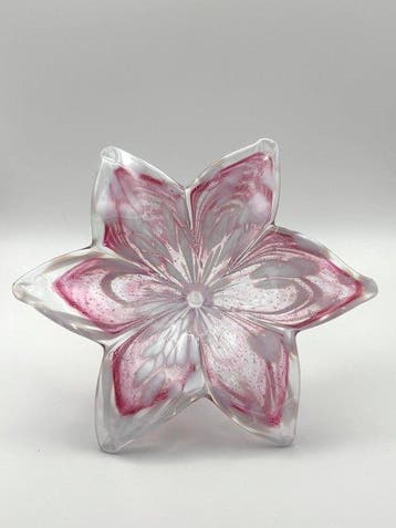 Tafelmiddenstuk (2) - Glas - artistieke bloemen