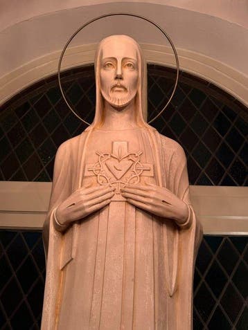 Kerkbeeld Christus Gerard Hack maastricht 1920 - Gips -