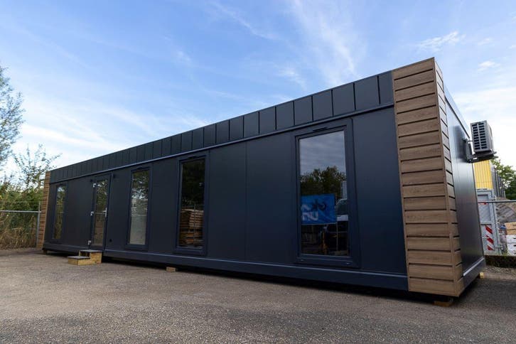 OK-Unit 13.20 m x 3.20 m | Woonunit | Zorgwoning | Kantoor |, Doe-het-zelf en Bouw, Bouwketen en Schaftketen, Nieuw, Verzenden