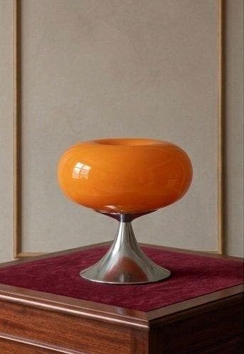 Tafellamp - Glas, Metaal - ruimtevaartstijl