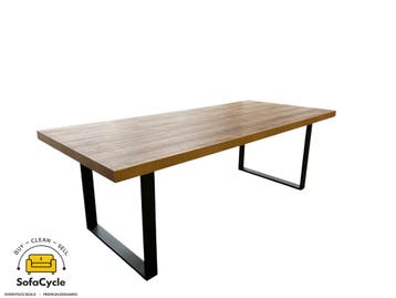 Eettafel 230x100 met U-poten – overstock, Verzenden