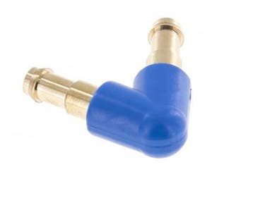 Connecteur de tuyau en V en laiton/plastique de 4 mm [2, Verzenden