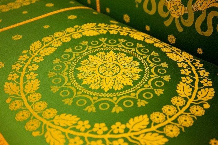 Canapé - Acajou, Soie - Empire style canapé, Antiek en Kunst, Antiek | Meubels | Stoelen en Sofa's