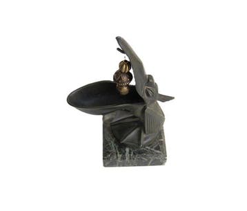 Max le Verrier - sculptuur, Gestileerde pelikaan - 18 cm -, Antiquités & Art