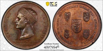 Italie. Napoleon I First Empire Coronation at Milan bronze