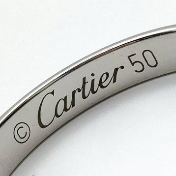 Zonder minimumprijs - Cartier - Ring Platina - band, Nieuw