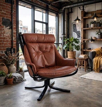 Vatne Mobler - Sigurd Ressell - Fauteuil - Falcon - Cuir,