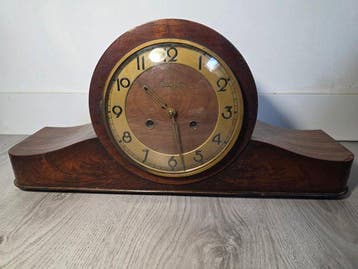 Pendule (3) - Hout, Messing, Glas - 1950-1960 - Pendel Juba, Antiek en Kunst