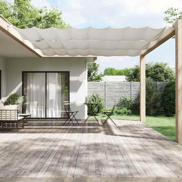vidaXL Luifel verticaal 140x420 cm oxford stof wit, Verzenden