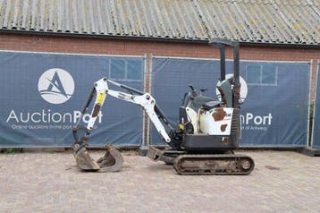 Veiling: Minigraver Bobcat E10 Diesel 7.5kW 2014, Ophalen