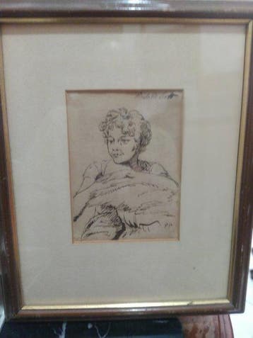George Hayter (1792-1871), Attribué(e) à - Ritratto di bimba