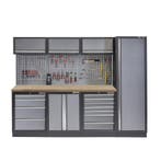 Werkbank set met hoge kast, gereedschapswand, 3 x hangkast, Doe-het-zelf en Bouw, Ophalen of Verzenden, Nieuw