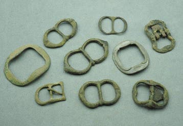 17th - 18th century Bronze buckles Collection (48) (Zonder