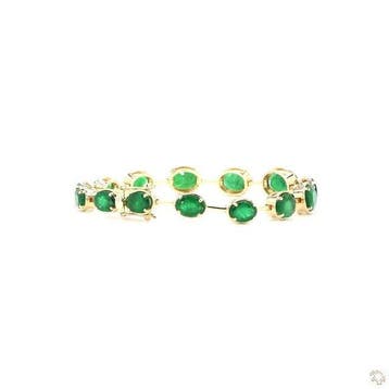 Armband - 14 karaat Geel goud - 15.99ct. tw. Smaragd -, Nieuw