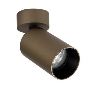 Spots opbouw Mila 1 Rond Opbouwspot Brons Binnenverlichting, Huis en Inrichting, Verzenden, Nieuw