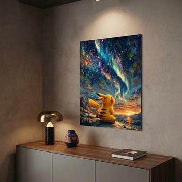 Naro - Canvas [L] - Pikachus Celestial Wonder, Nieuw
