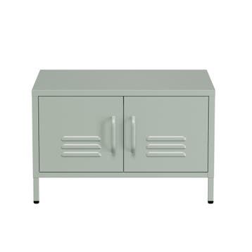 Lendo Online Table basse 68x50x44 cm Métal Vert