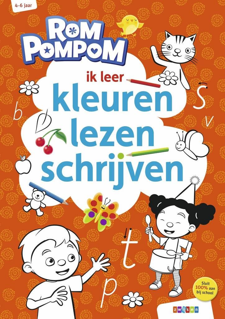 Rompompom - ik leer kleuren, lezen, schrijven, Antiek en Kunst, Antiek | Boeken en Manuscripten, Verzenden