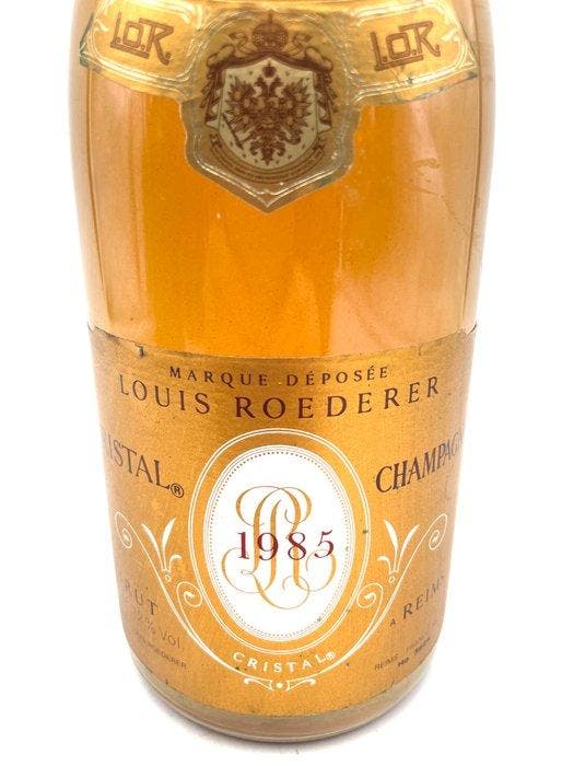 1985 Louis Roederer, Cristal - Champagne Brut - 1 Fles (0,75, Verzamelen, Wijnen