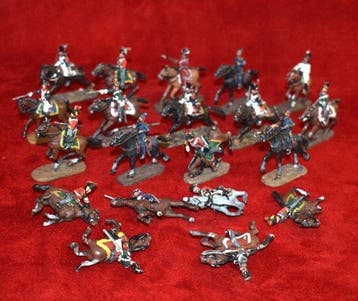 Lot 20 Cavaliers Soldats de plomb Guerres Napoléoniennes 4