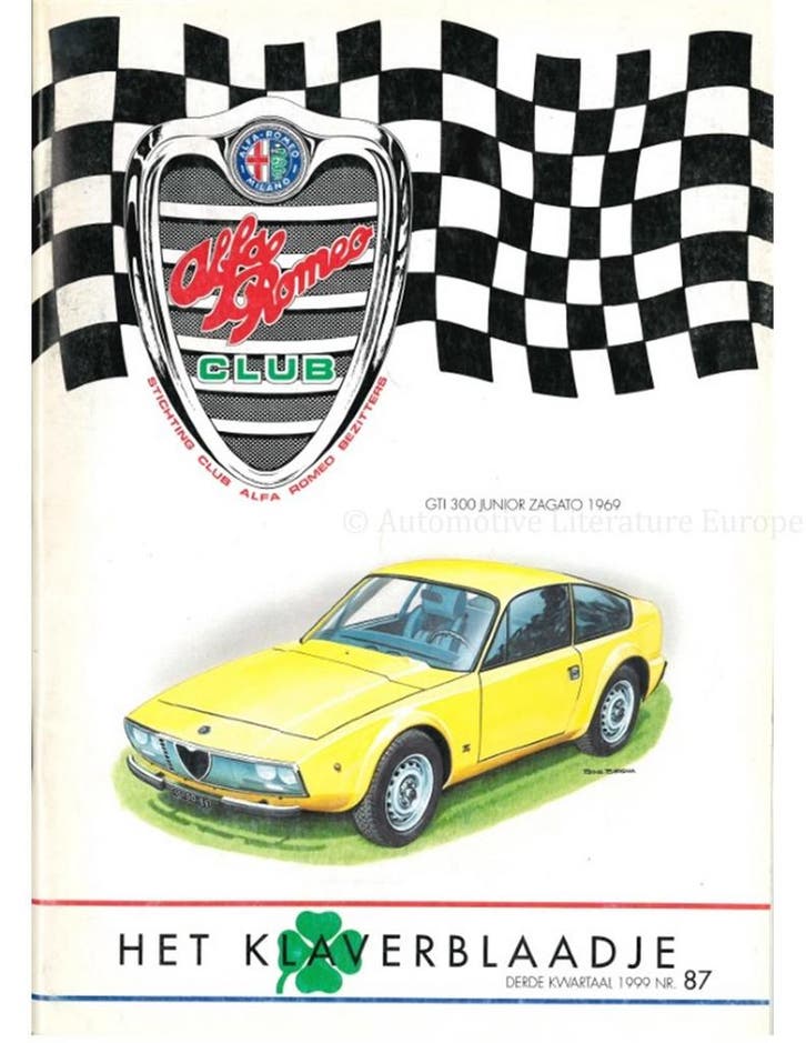 1999 ALFA ROMEO CLUB HET KLAVERBLAADJE 87 NEDERLANDS, Livres, Autos | Brochures & Magazines