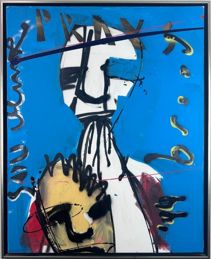 Herman Brood | Origineel Schilderij: Souvenir, Antiquités & Art, Art | Peinture | Moderne, Enlèvement ou Envoi