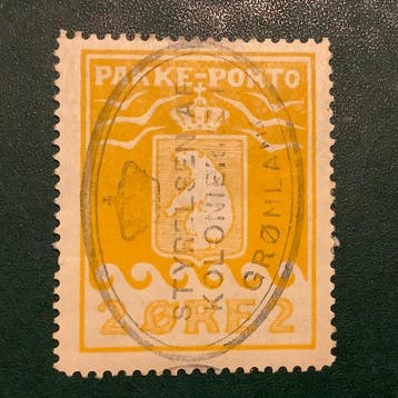 Groenland 1915 - 2 pièces Ours polaire avec empreinte