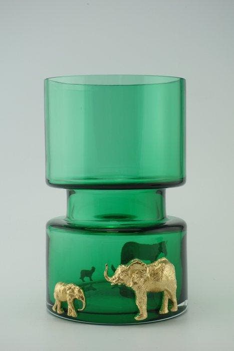 Vanessa Mitrani - Vase - SAFARI - Bronze doré, Antiek en Kunst, Kunst | Designobjecten