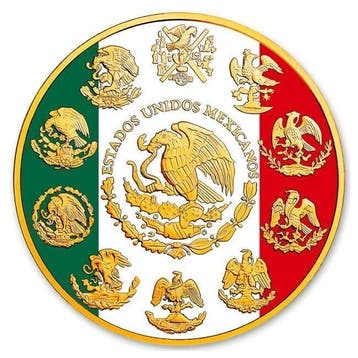 Mexique. 1 Onza 2024 1 oz Mexican Libertad Mexico Flag 24k, Timbres & Monnaies, Métaux nobles & Lingots