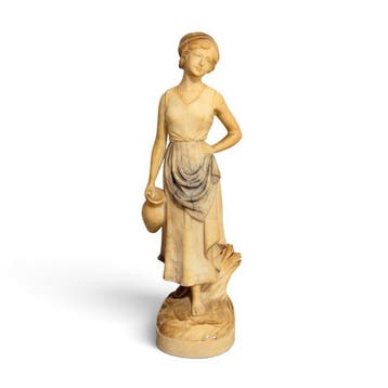 Escuela Italiana - Figuur - Aguadora - Albast