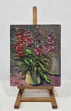 Joan Canós (1928-2025) - Sinfonía de flores, Antiek en Kunst