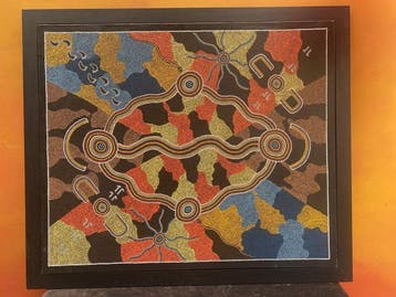Aboriginale puntenschilderkunst – in klassieke Papunya-stijl