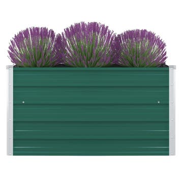 vidaXL Plantenbak verhoogd 100x100x45 cm gegalvaniseerd, Tuin en Terras, Verzenden, Nieuw
