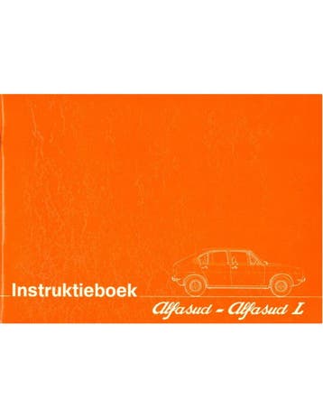 1975 ALFA ROMEO ALFASUD L INSTRUCTIEBOEKJE NEDERLANDS