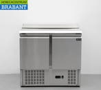 HCB inox Saladette Réfrigérée Comptoir 2 portes 1/1 GN 90 cm, Articles professionnels, Verzenden