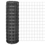 vidaXL Euro hek 25x1,2 m staal grijs, Tuin en Terras, Tuinhekken en Hekwerk, Verzenden, Nieuw