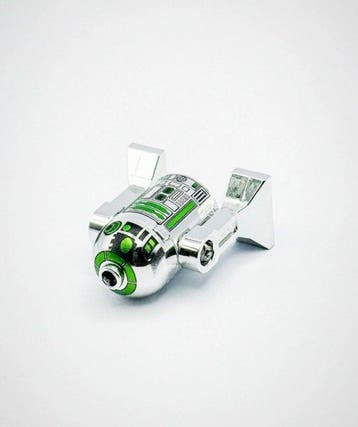 Lego Minifigurine - Star Wars - Chrome Silver Green