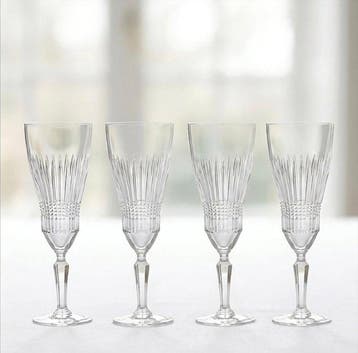 Val Saint Lambert - Wijnglas (21) - Kristal - Decoratie met